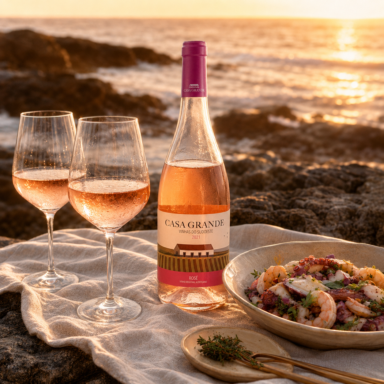 Casa Grande Vinho Rosé Colheita 2021 estilo Provence (6 uni.)